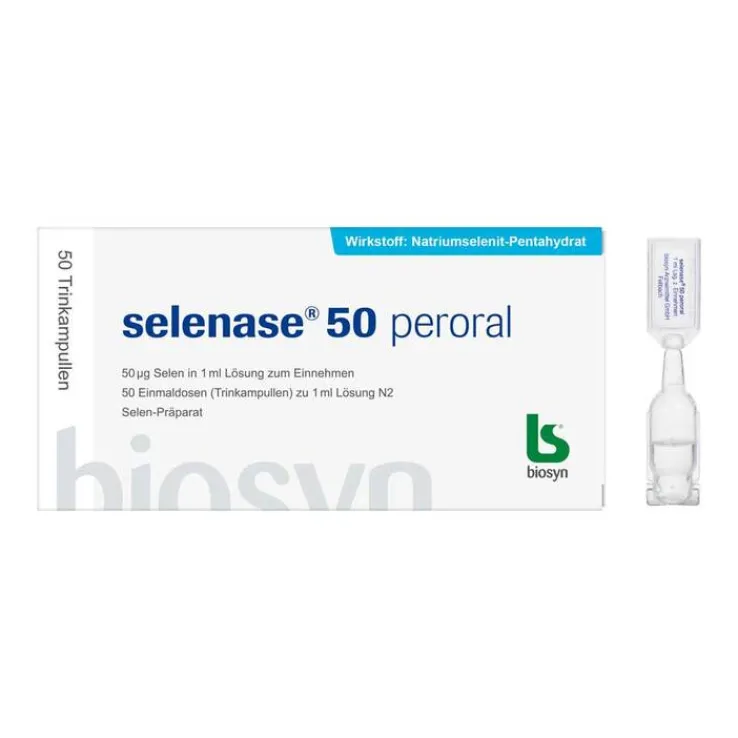 selenase® 50 peroral gebrauchsfertige Trinkampulle, 50X1 ml