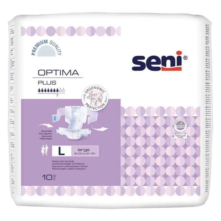 Discount Seni Optima Plus large, 10 St