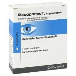 New Hylo Eye Care Siccaprotect Augentropfen, 3X10 ml