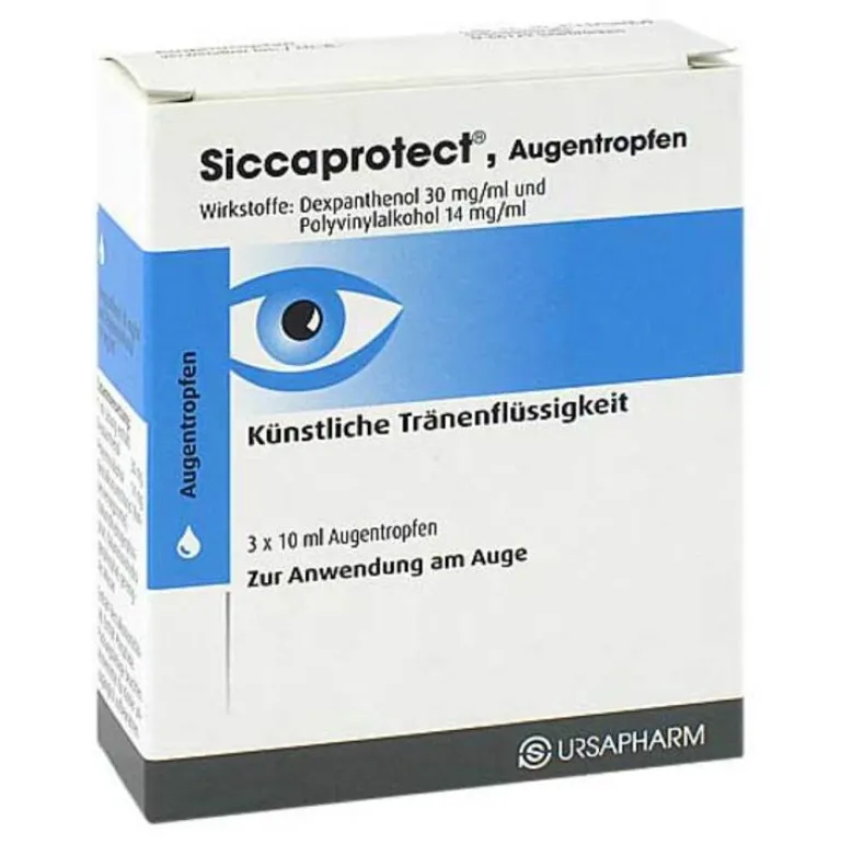 New Hylo Eye Care Siccaprotect Augentropfen, 3X10 ml