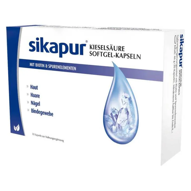 Discount Sikapur Kieselsäure Softgel Kapseln mit Biotin, 30 St