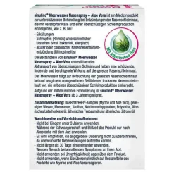 Sinulind Meerwasser Nasenspray + Aloe Vera, 20 ml
