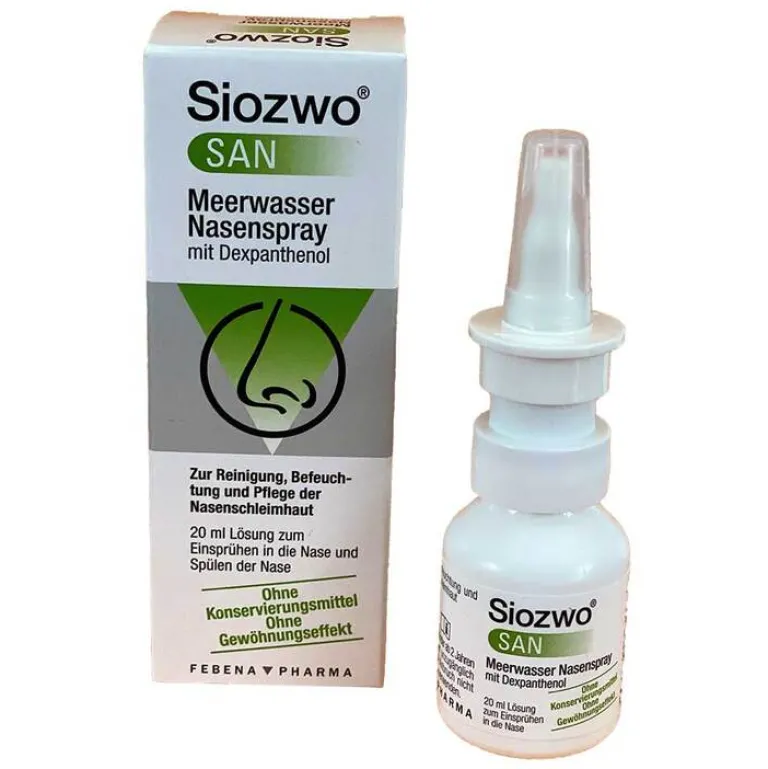 Discount Siozwo San Meerwasser Nasenspray mit Dexpanthenol, 20 ml