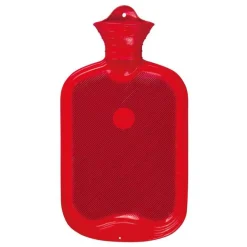 Sale Sänger Gummi Wärmflasche Doppellamelle aus einem Guss rot, 1X2 l Wärmflasche