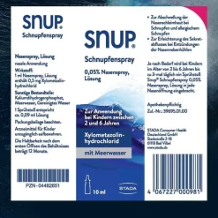 Outlet Snup Schnupfenspray 0,05% Nasenspray, 10 ml