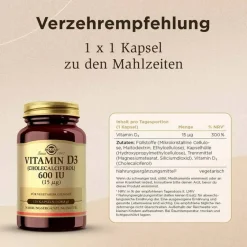 New Vitamin D3 600 I.E. Kapseln, 120 St Vitamin D (Colecalciferol)