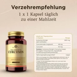 New Vollspektrum Curcumin Kapseln, 90 St Kurkuma Kapseln