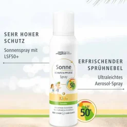 Sonne Schutz & Pflege Spray Kids LSF 50 + , 150 ml Kinder Lsf 50+|Kinder & Baby