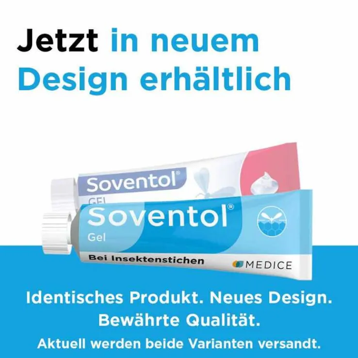 Soventol Gel bei Insektenstichen und Juckreiz auf der Haut, 50 g