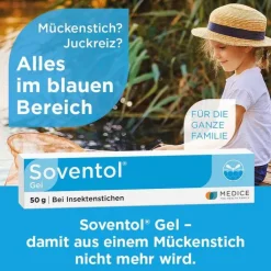 Soventol Gel bei Insektenstichen und Juckreiz auf der Haut, 50 g