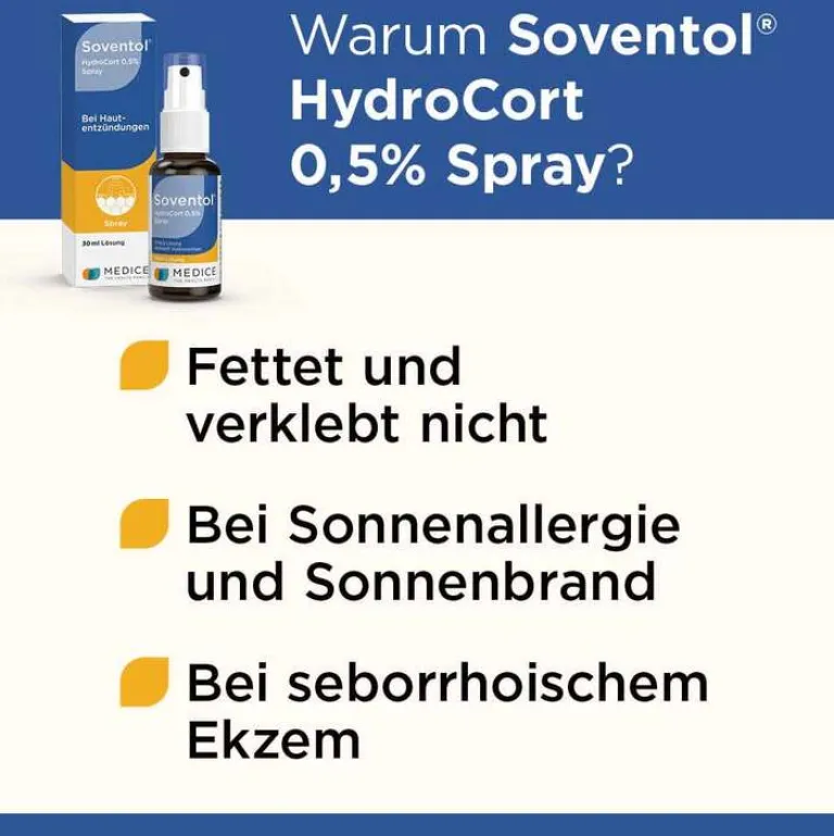 New HydroCort 0,5% Spray, 30 ml Mittel Gegen Sonnenbrand|Allergie Medikamente