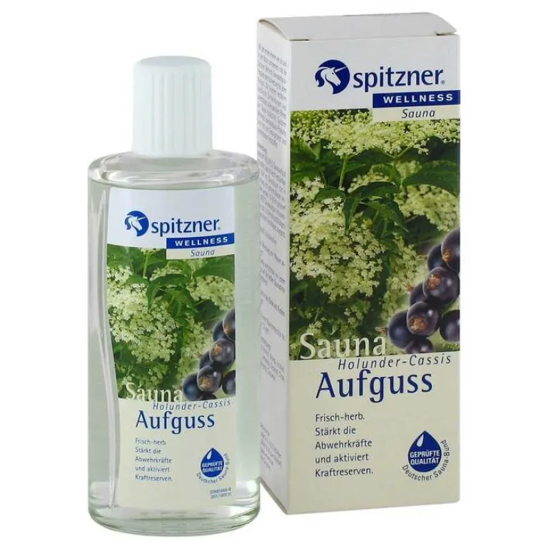 Best Saunaaufguss Holunder Cassis Wellness, 190 ml Saunaaufguss