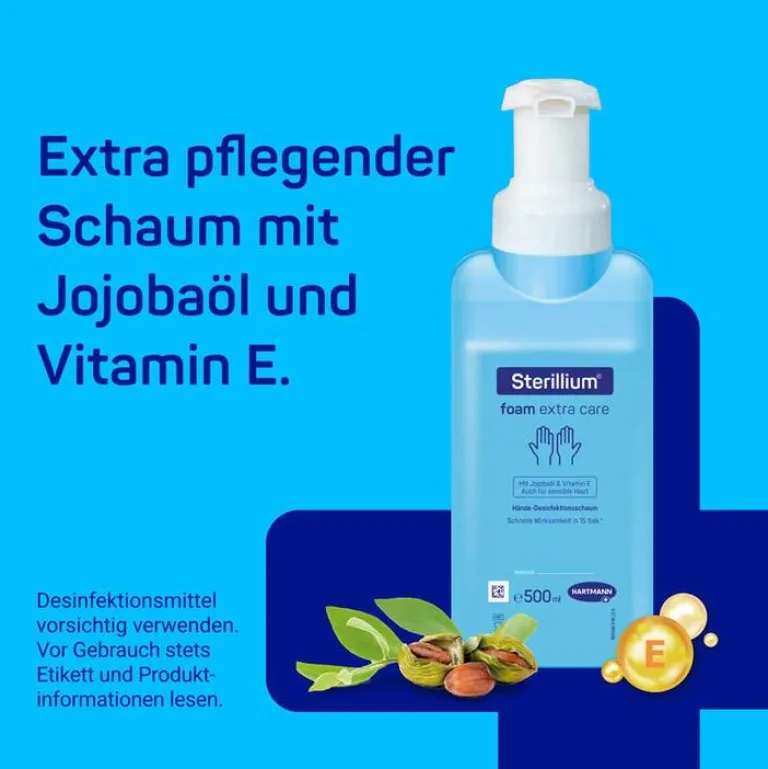 Discount foam extra care Händedesinfektion, 500 ml Händedesinfektionsmittel