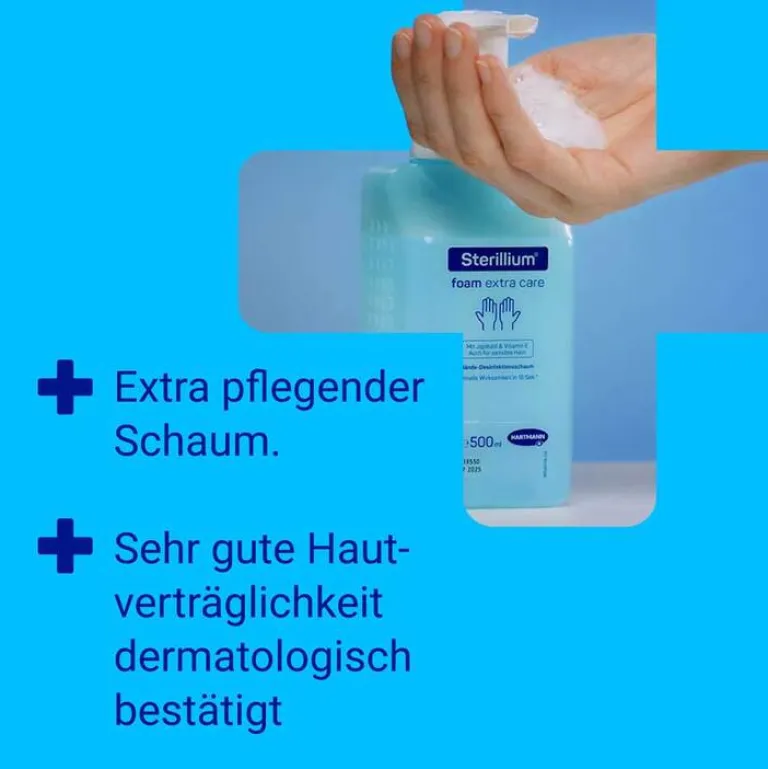 Discount foam extra care Händedesinfektion, 500 ml Händedesinfektionsmittel