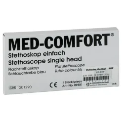 Stethoskop Flachkopf blau, 1 St