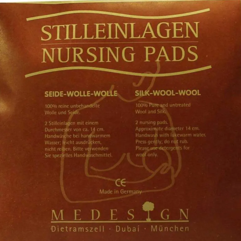 New Stilleinlagen Seide / Wolle / Wo, 2 St Stilleinlagen