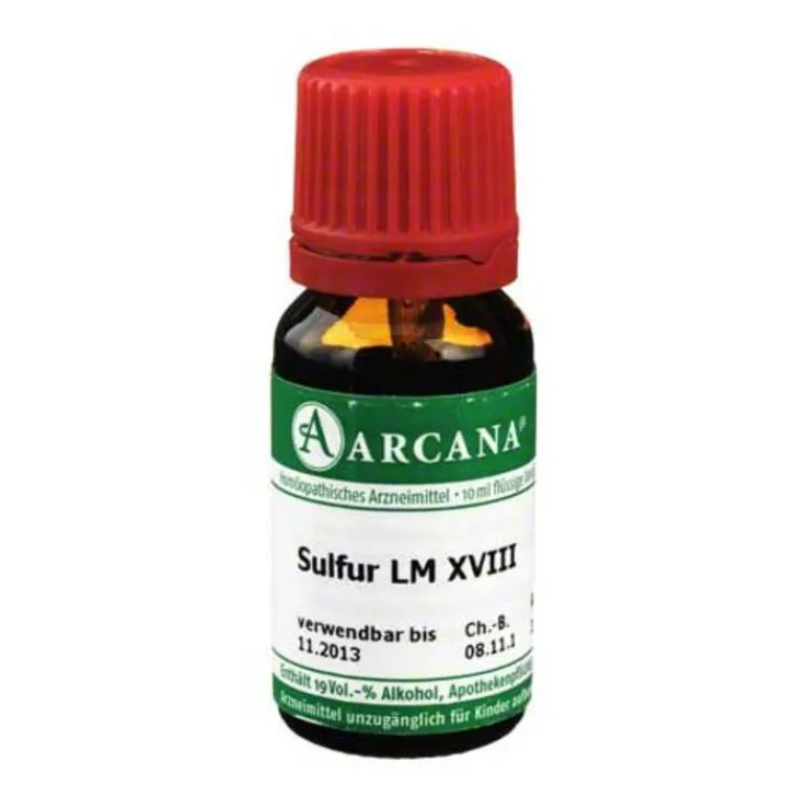 Sulfur Arcana LM 18 Dilution, 10 ml