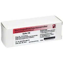 New Dr. Reckeweg Sulfur D 6 Globuli, 10 g