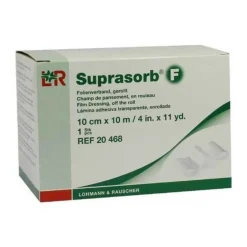 Hot Suprasorb F Folien Wundverband 10cmx10m gerollt unsteril, 1 St