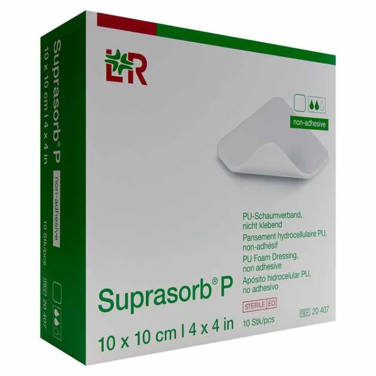 Suprasorb P PU-Schaumv.10x10 cm nicht klebend, 10 St
