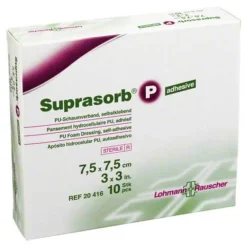 Discount Suprasorb P PU-Schaumv.7,5x7,5cm selbstklebend, 10 St Wundverband