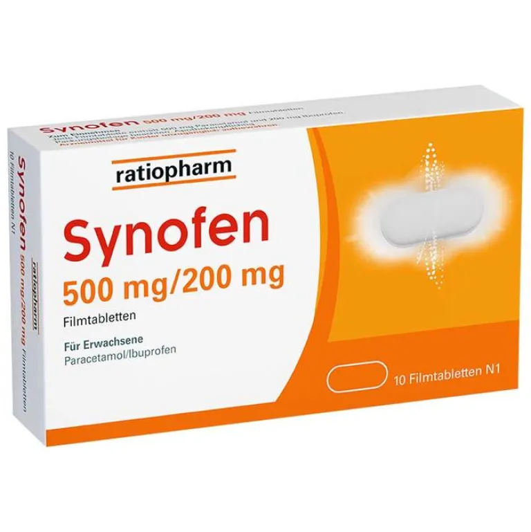 New Ratiopharm Synofen - mit Ibuprofen und Paracetamol, 10 St
