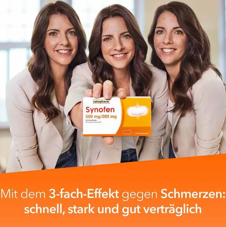 New Ratiopharm Synofen - mit Ibuprofen und Paracetamol, 10 St