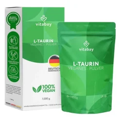 Taurin Pur 6000 mg vegan Pulver, 1000 g Taurin