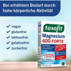 Outlet Taxofit Magnesium 600 Forte Depot Tabletten, 30 St