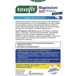 Clearance Taxofit Magnesium 500 Nacht + Melatonin Tabletten, 30 St