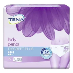Tena Lady Pants Discreet Plus L, 10 St