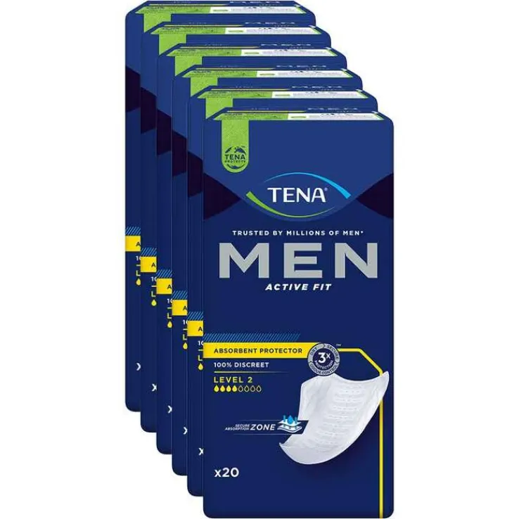 TENA® MEN ACTIVE FIT Level 2 Einlagen bei Inkontinenz, 6X20 St