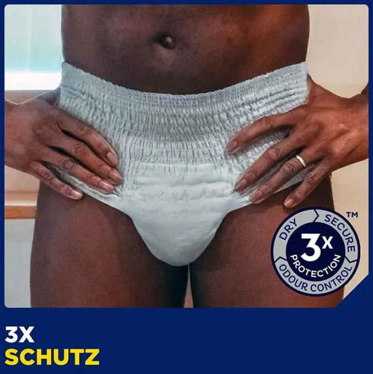 New ® MEN ACTIVE FIT Pants Normal grau L/XL bei Inkontinenz, 10 St Windeln & Pants