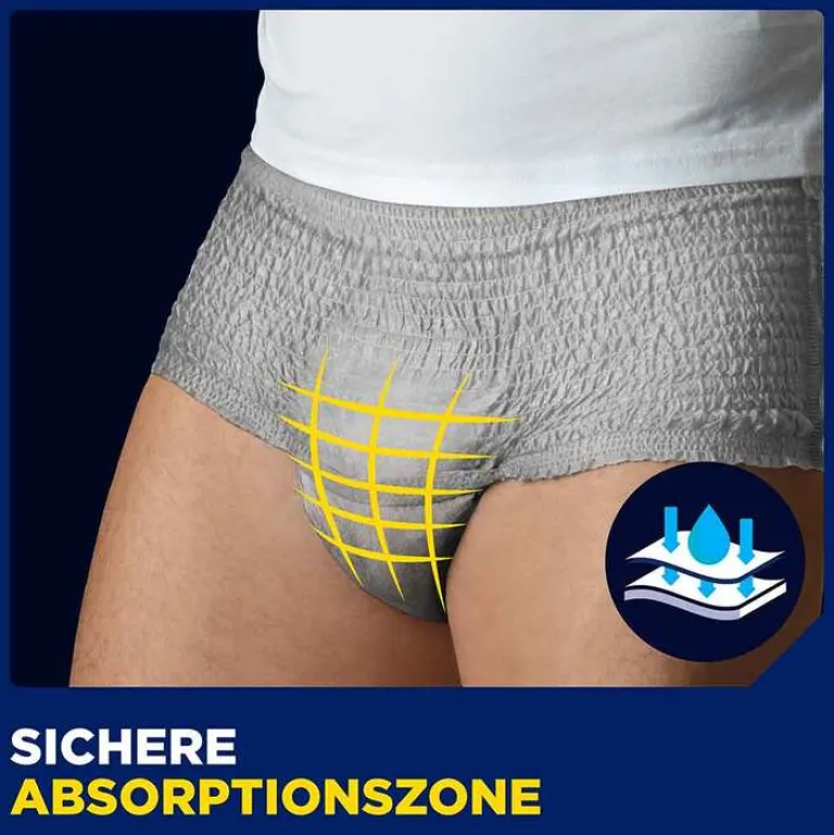 New ® MEN ACTIVE FIT Pants Normal grau L/XL bei Inkontinenz, 10 St Windeln & Pants