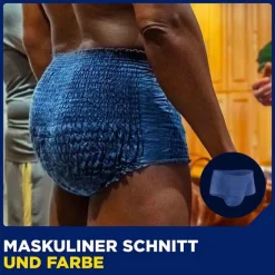 New Tena ® MEN ACTIVE FIT Plus Pants blau L/XL bei Inkontinenz, 4X10 St