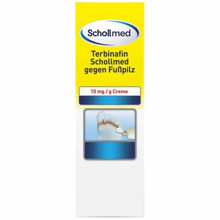 Terbinafin med gegen Fußpilz 10 mg / g Creme, 15 g Fußpilz Creme