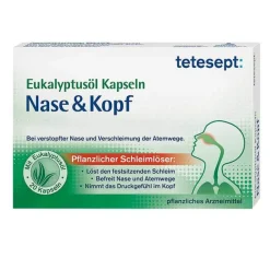 Hot Tetesept Eukalyptusöl Kapseln Nase & Kopf, 20 St