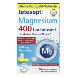 Magnesium 400 hochdosiert Tabletten, 30 St Magnesium