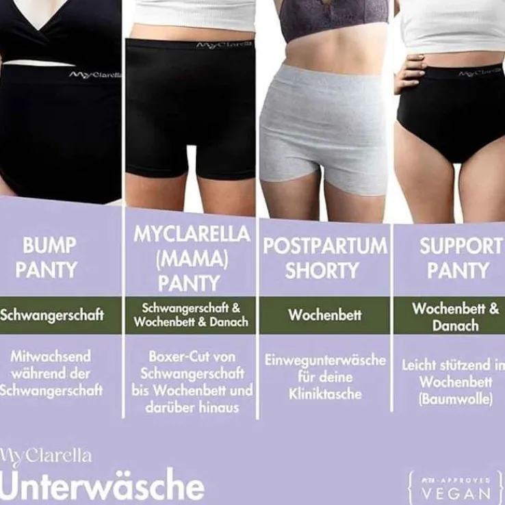 The Support Panty Wochenbett Unterhose S schwarz, 1 St