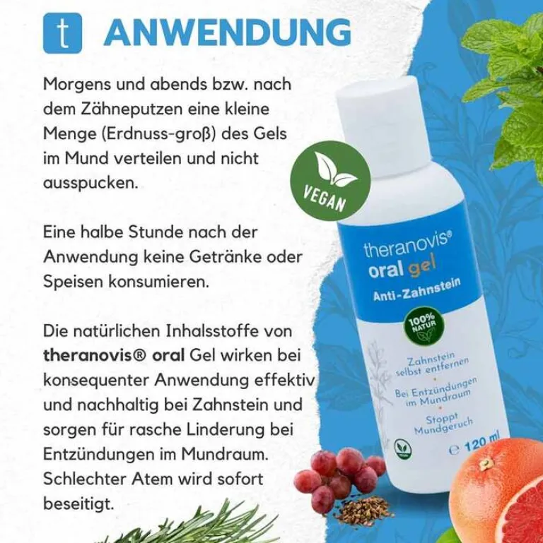 Sale Theranovis oral Zahnstein Gel, 120 ml