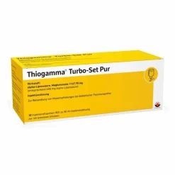 New Thiogamma Turbo Set Pur Injektionsflaschen, 10X50 ml
