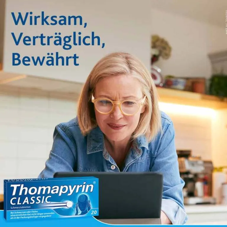 Online Thomapyrin CLASSIC Schmerztabletten, 20 St