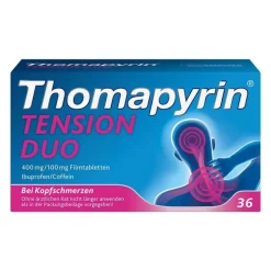 Outlet Thomapyrin TENSION DUO 400 mg / 100 mg Filmtabletten, 36 St