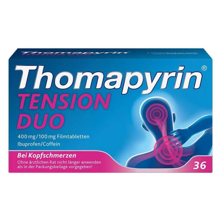 Outlet Thomapyrin TENSION DUO 400 mg / 100 mg Filmtabletten, 36 St
