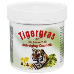 Clearance Tigergras Creme mit Traubenkernöl, 250 ml Anti-Aging