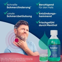 New Tonsino Gurgellösung bei Halsschmerzen, 120 ml