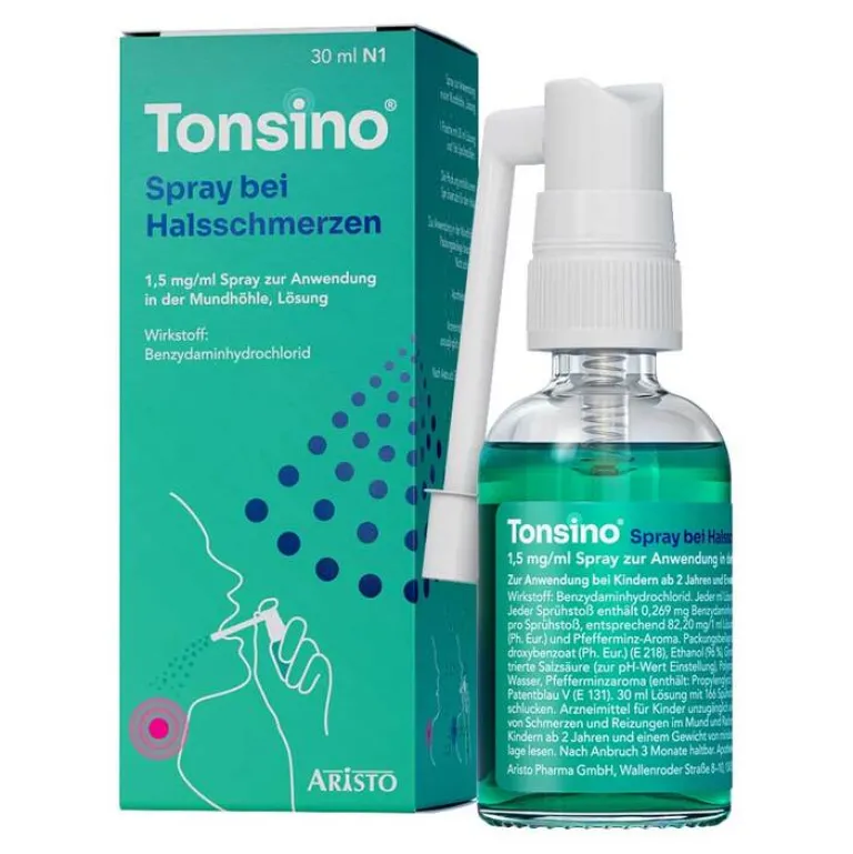 Tonsino Spray bei Halsschmerzen, 30 ml
