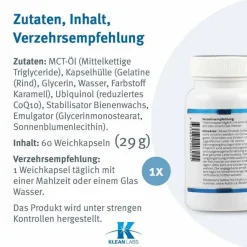 New Ubiquinol Coenzym Q10 reduziert 100 mg Kapseln, 60 St Coenzym Q10