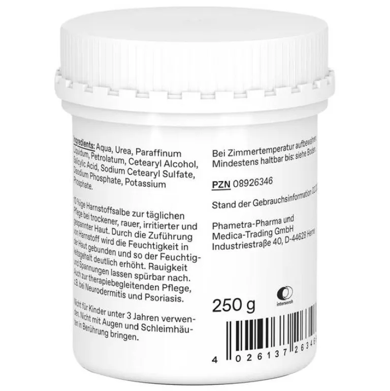 Phametra Urea / Harnstoffsalbe 10% ig, 250 g