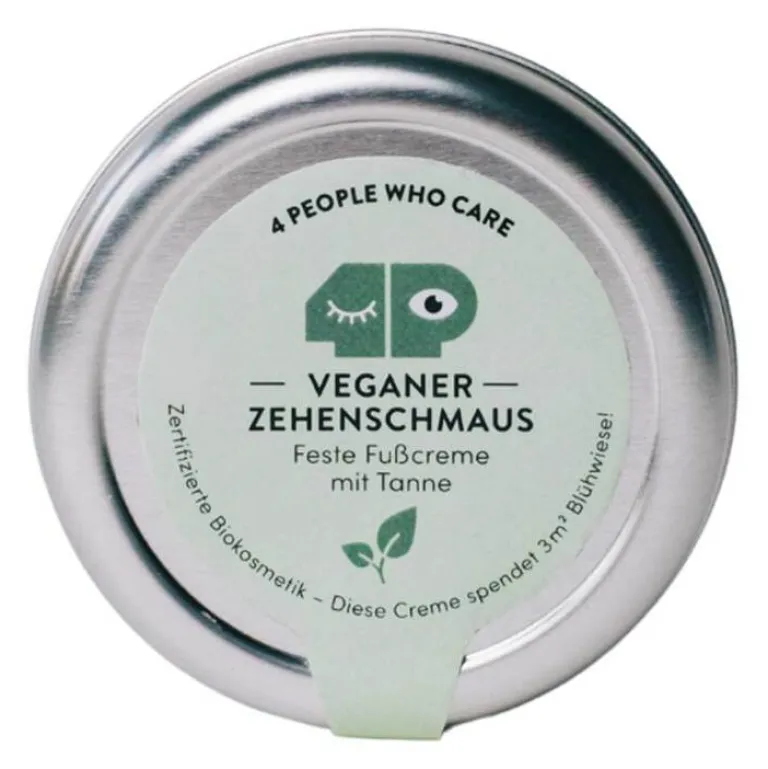 New 4peoplewhocare GmbH Veganer Zehenschmaus Fußcreme mit Tanne, 40 g